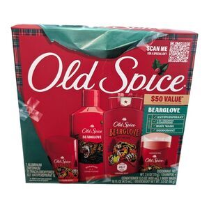 Old Spice BEARGLOVE The Holidays Christmas Edition Hair & Body Care Gift Set New